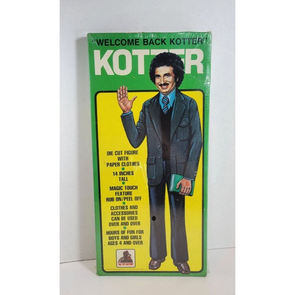 Welcome Back Kotter TV Show Paper Doll Gabe Kaplan Sealed 1976 Toy Factory